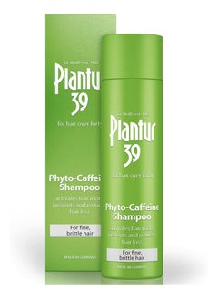 Plantur 39 Phyto Caffeine Nourishing Shampoo for Women, 8.45 fl oz, for Thinning and Fine Hair, Natural Hair Growth Shampoo with Niacin, Zinc, and White Tea Extract