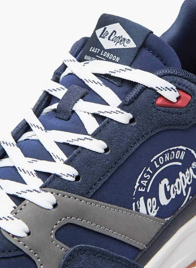 لي كوبر Men's Panelled Lace-Up Sneakers