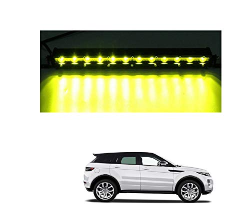 PRIKNIK 12 LED Fog Light Bar Yellow Spot Beam with Bracket Compatible with Cars (60 Watt 13 Inch) - Image 4