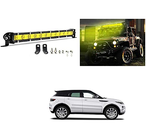 PRIKNIK 12 LED Fog Light Bar Yellow Spot Beam with Bracket Compatible with Cars (60 Watt 13 Inch) - Image 2