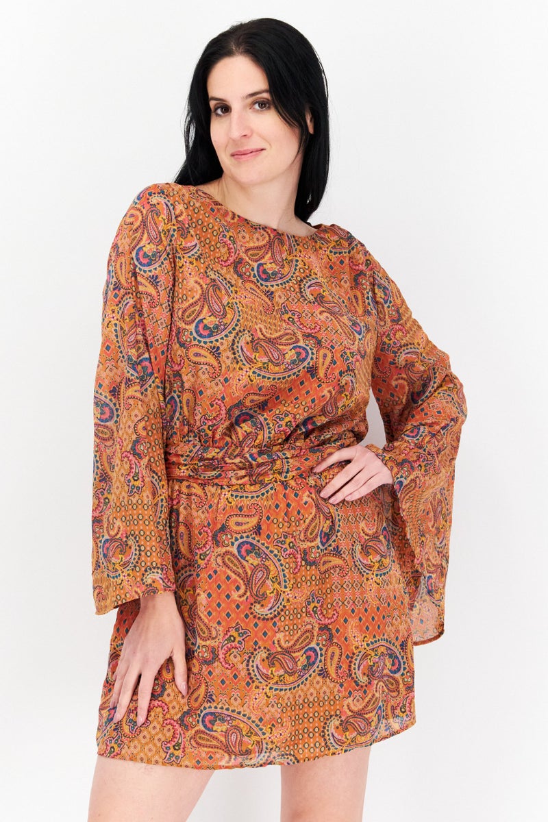 Jessica Simpson Women Allover Pattern Mini Dress, Multicolor - Image 1