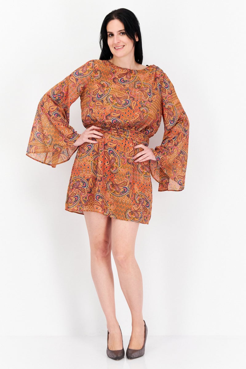 Jessica Simpson Women Allover Pattern Mini Dress, Multicolor - Image 4