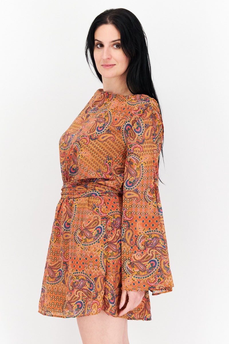 Jessica Simpson Women Allover Pattern Mini Dress, Multicolor - Image 2