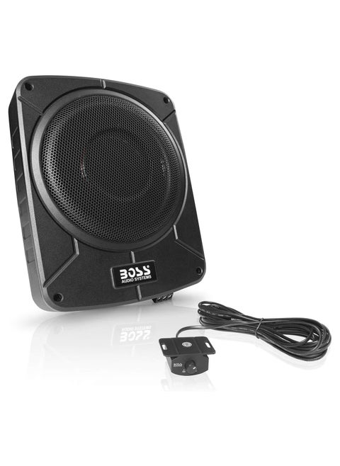 Audio Systems BAB10 Amplified Car Subwoofer - 1200 Watts Max Power, Low Profile, 10 Inch Subwoofer, Remote Subwoofer Control, Great for Vehicles That Need Bass But Have Limited Space