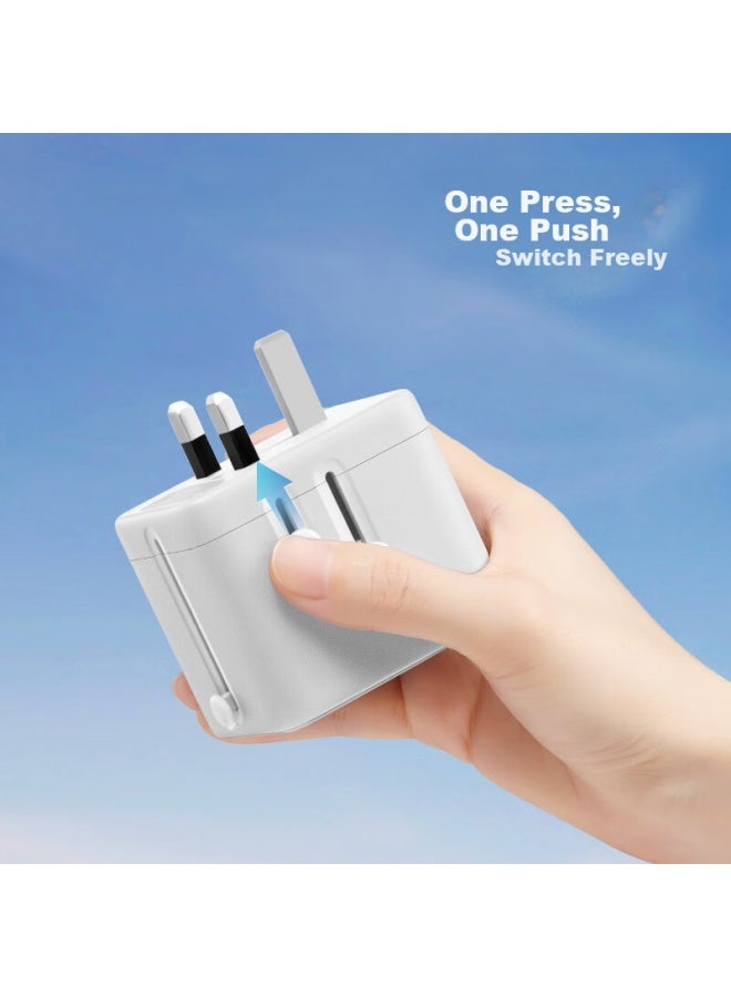 Bull 15w Usb Multi-country Travel Adapter/global Universal Converter Plug/adapter For Foreign Countries And Some Regions, European Standard, American Standard, Australian Standard, British Standard Gn-l10u15 Without Switch - Image 3