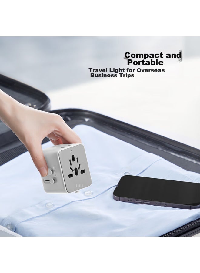 Bull 15w Usb Multi-country Travel Adapter/global Universal Converter Plug/adapter For Foreign Countries And Some Regions, European Standard, American Standard, Australian Standard, British Standard Gn-l10u15 Without Switch - Image 4