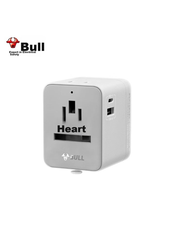 Bull 15w Usb Multi-country Travel Adapter/global Universal Converter Plug/adapter For Foreign Countries And Some Regions, European Standard, American Standard, Australian Standard, British Standard Gn-l10u15 Without Switch - Image 5