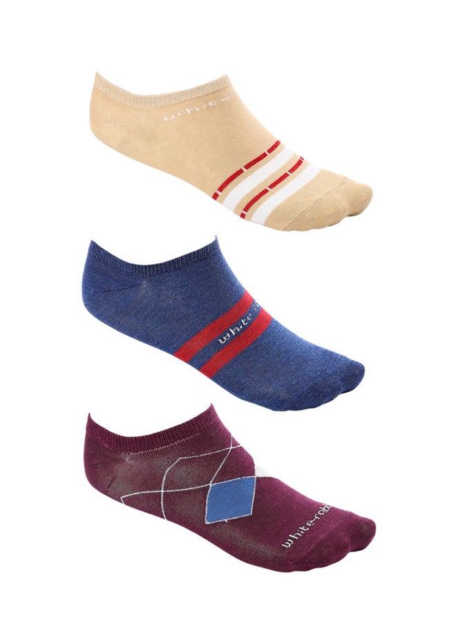WHITE RABBIT White Rabbit Middle Lines Ankle Socks 