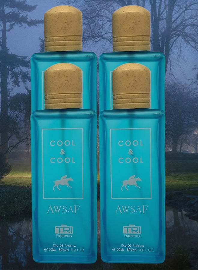 تي أر آي 4 قطع عطر أوصاف كول آند كول 100 مل - Image 1