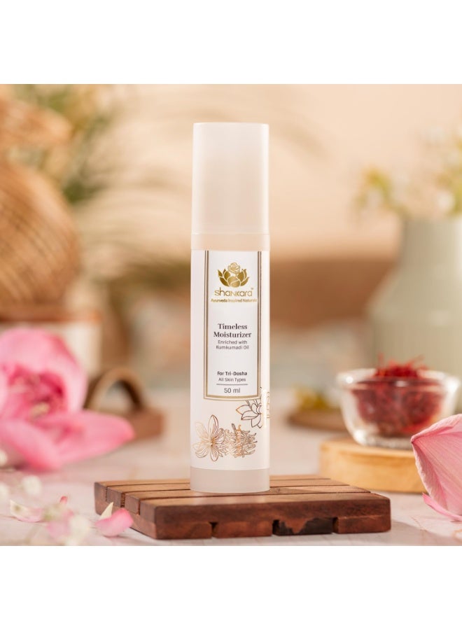 Shankara Timeless Lotion Moisturizer With The Goodness Of Saffron, Lotus And Vitamin C For All Skin Types - (50 Ml) - Image 3