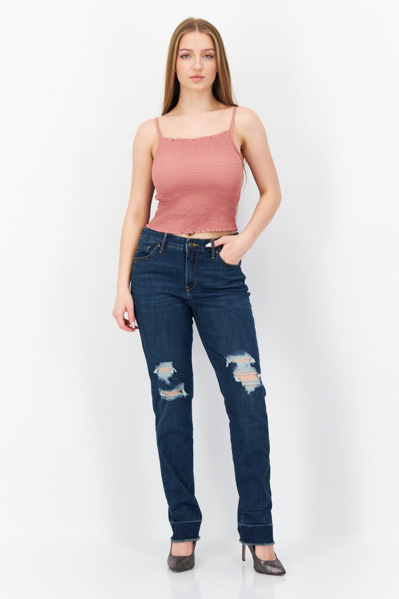 Gloria Vanderbilt Women Slim Fit Wash Stretchable Denim, Indigo - Image 4