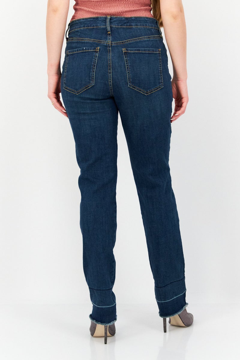 Gloria Vanderbilt Women Slim Fit Wash Stretchable Denim, Indigo - Image 3