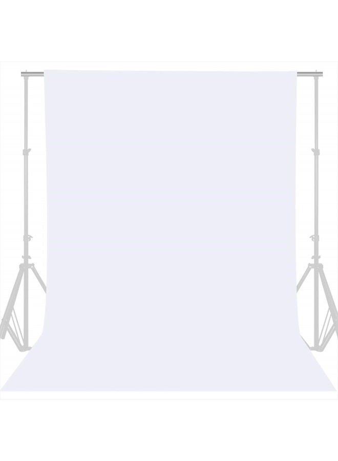 GFCC 8FTX10FT White Backdrop Background for Photography Photo Booth Backdrop for Photoshoot Background Screen Video Recording Parties Curtain - Image 1