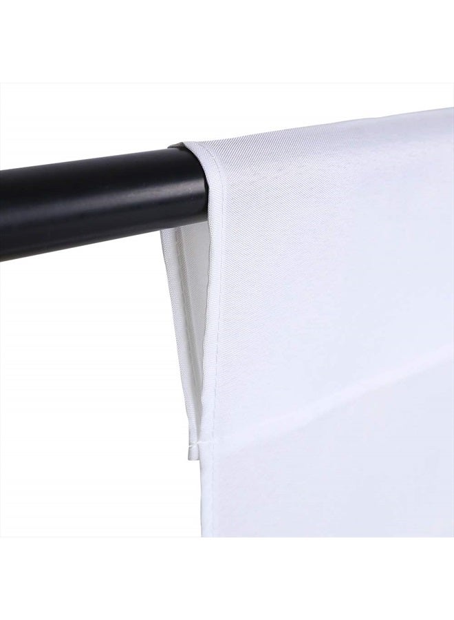 GFCC 8FTX10FT White Backdrop Background for Photography Photo Booth Backdrop for Photoshoot Background Screen Video Recording Parties Curtain - Image 2