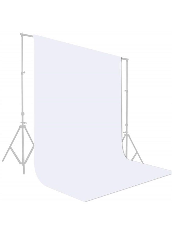 GFCC 8FTX10FT White Backdrop Background for Photography Photo Booth Backdrop for Photoshoot Background Screen Video Recording Parties Curtain - Image 3