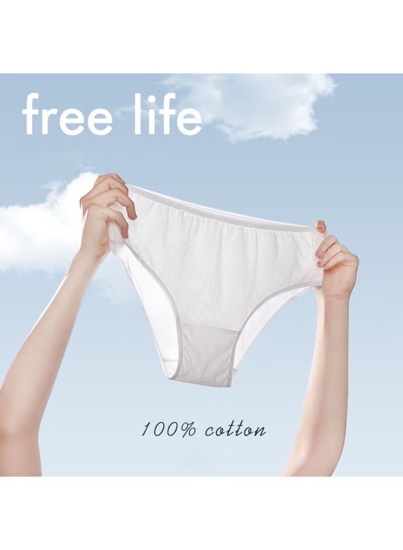 10 قطع ملابس داخلية نسائية للاستخدام مرة واحدة، بكيني عملي للسفر والفنادق والمنتجعات الصحية والإقامة في المستشفى وحالات الطوارئ - Image 4