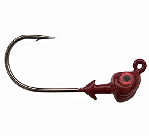 Strike King Flat's Jig Head 3/8oz Red - Image 1