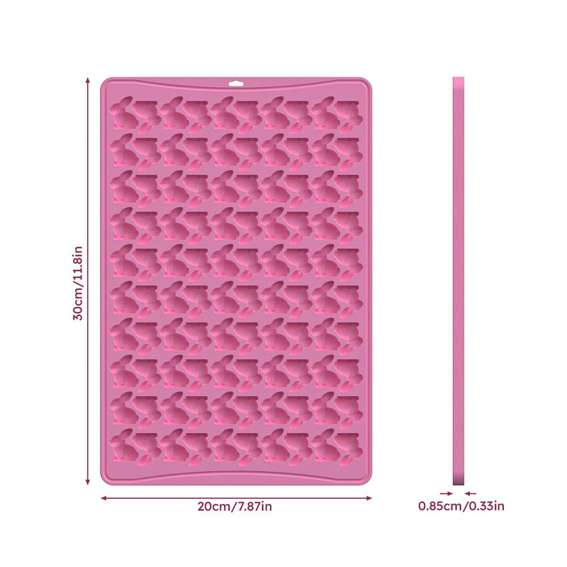 Ahorasky Gummy Candy Molds - 100-Cavity Silicone Bunny Mold, Easter Silicone Molds, Non-stick and Bpa Free for Candy Chocolate Gummies Baking - Image 2