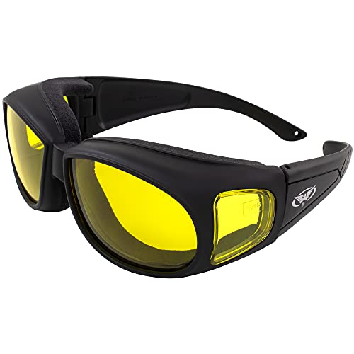 Global Vision Outfitter Padded Fit-Over Motorcycle Safety Sunglasses - Image 1