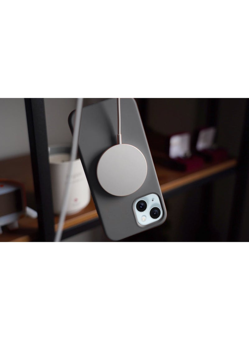 Wtech Soft Liquid Silicone Case Cover With MagSafe For Apple iPhone 15 2023 Grey - Image 5