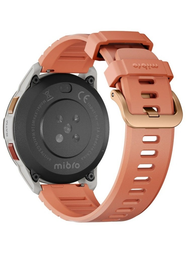 Mibro - GS Active Smartwatch, 1.3 Inch AMOLED Display, GPS Global Positioning System, 10 Axis Motion Senor, Seek Beats Seek Beats Exercise Algorithm, 24-Hour Health Management, Dual Strap, Gold - Image 1
