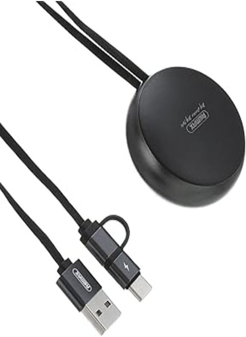 Remax Rc-182A Creation Series 2A 2 In 1 Telescopic Data Cable For Micro And Type C - Black, USB