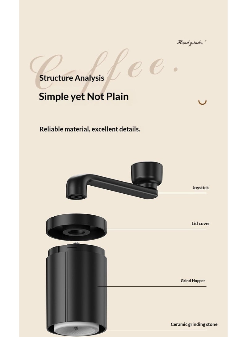 Manual Coffee Grinder with Ceramic Burr, Adjustable Grind Settings - Image 4