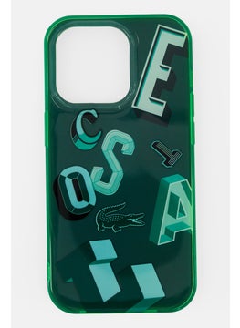 LACOSTE Iphone 14 Pro Pritned Phone Case, Green  - Image 2