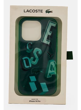 LACOSTE Iphone 14 Pro Pritned Phone Case, Green  - Image 1
