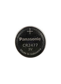 Panasonic CR2477 Button Battery, 3V, 24.5mm Diameter