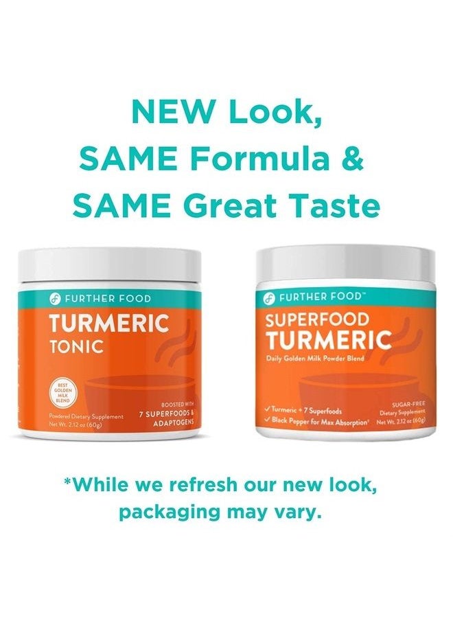 Further Food Best Turmeric Golden Milk Organic Turmeric Powder, Cinnamon Ginger & Black Pepper Maximum Absorption, Joint Pain, Gut Health, Sugar-Free, Vegan, Keto (30 Servings)  - Image 4