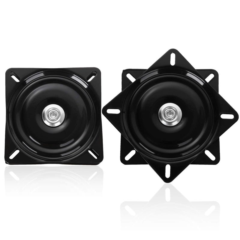 FengWu 2 Pack 6 inch Swivel Plate Bar Stool Swivel Lazy Susan Turntable Bearing Square Rotating Plate Rotating Swivel Plate for Recliner Chair Bar Stool with 220 Pound Capacity - Image 1