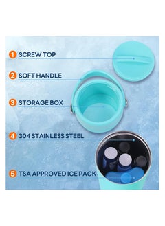 Leng Ke Stainless Steel Insulin Cooler Travel Case with TSA-Approved Ice Pack - Medication Refrigerated Box for Diabetic Supplies, Insulin Pens and Pills  - Image 2