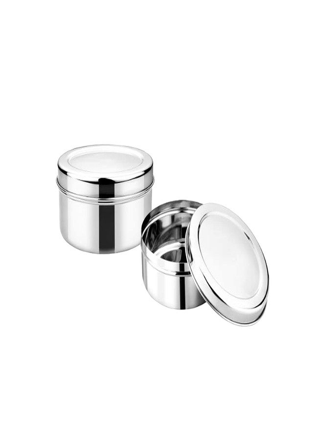 BLeaf Stainless Steel - Single Lunch Box/Tiffin Box Without Clip-Food Grade 1 Tier (700ml) (Pack of 2) - Image 1