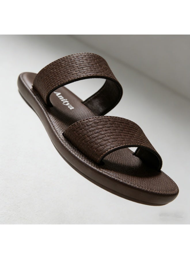 Men's Open Toe Outdoor Slides, Lightweight Breathable Non Slip Durable Summer Casual Slippers, Indoor Beach Pool Camping Daily Walking Shoes - Image 3