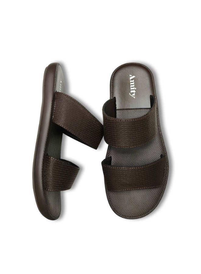 Men's Open Toe Outdoor Slides, Lightweight Breathable Non Slip Durable Summer Casual Slippers, Indoor Beach Pool Camping Daily Walking Shoes - Image 5