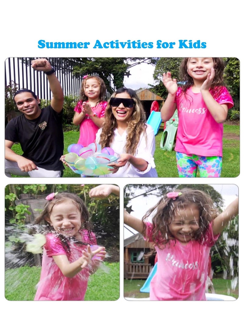 Sweet seven 8-Pack Reusable Water Balloons with Self-Sealing Technology - Quick Fill Splash Balls for Endless Summer Fun! Soft Silicone, Refillable.  - Image 4