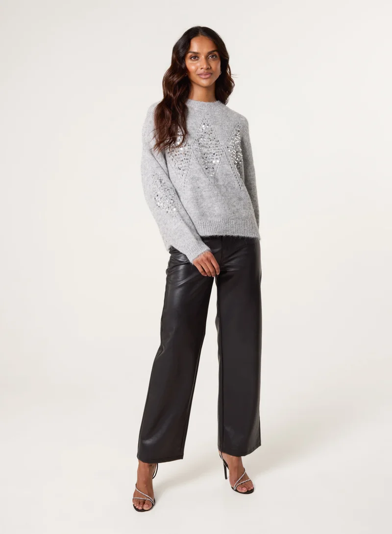 Blue Vanilla Diamond Sequin Jumper