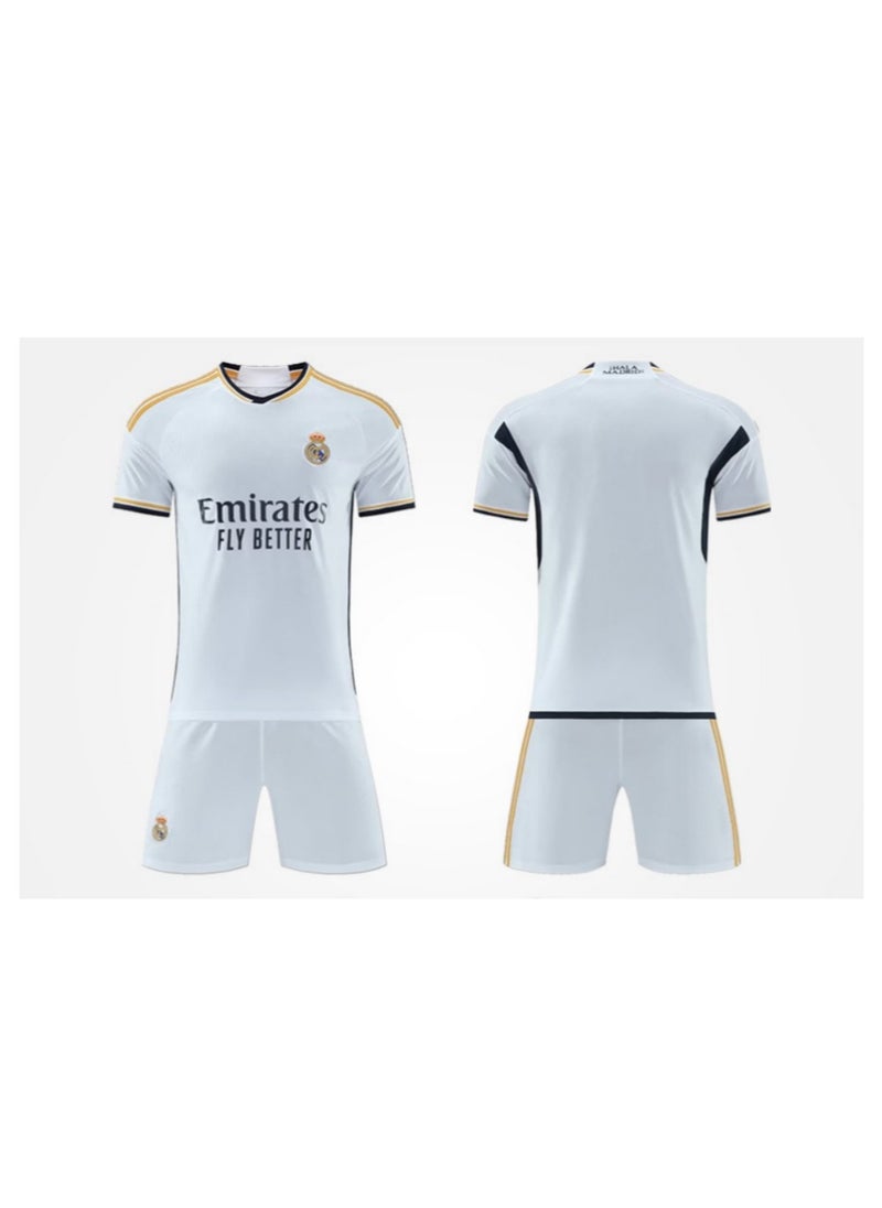 M MIAOYAN Benzema Real Madrid Club Adult Unnumbered Football Jersey