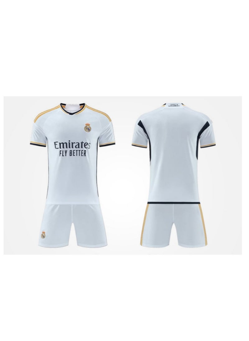M MIAOYAN Benzema Real Madrid Club Adult Unnumbered Football Jersey