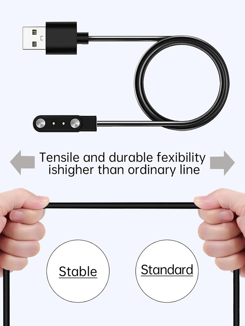 WUNIAK Charging Cable for Csasan T70 Smartwatches 1.91" for Men Women,Magnetic USB Charging Cable Replacement Charger Compatible,2 Pack. - Image 4