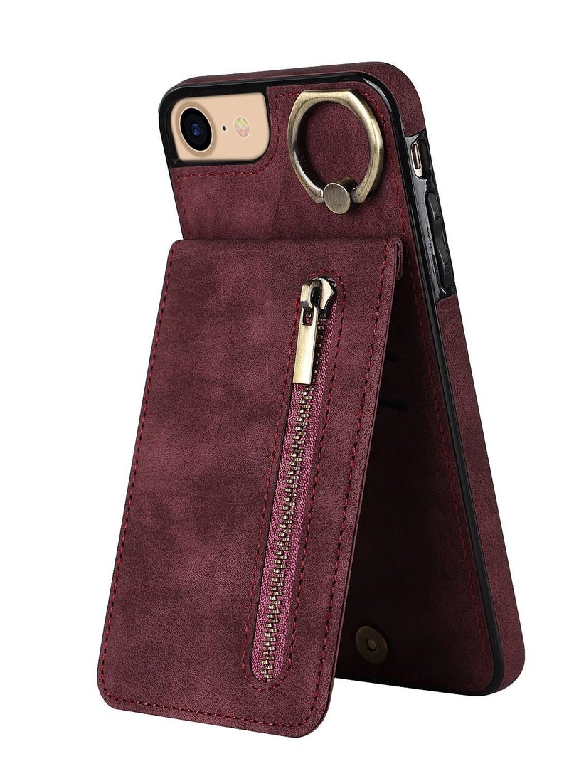 Suteni Back Cover Card Slots Leather Phone Case for Samsung - Image 2