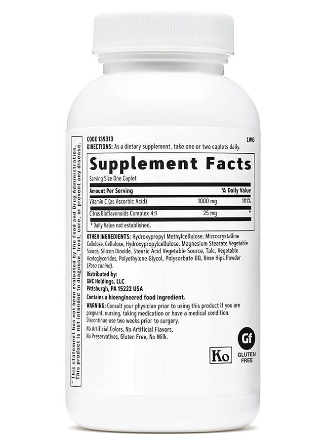 جي إن سي فيتامين سي، إطلاق زمني، 1000 ملجم، 90 كبسولة - Image 2