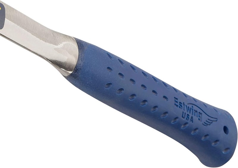 Estwing 22 oz Geological Hammer with Pointed Tip and Shock Reduction Grip - E3-23LP, Blue - Image 4