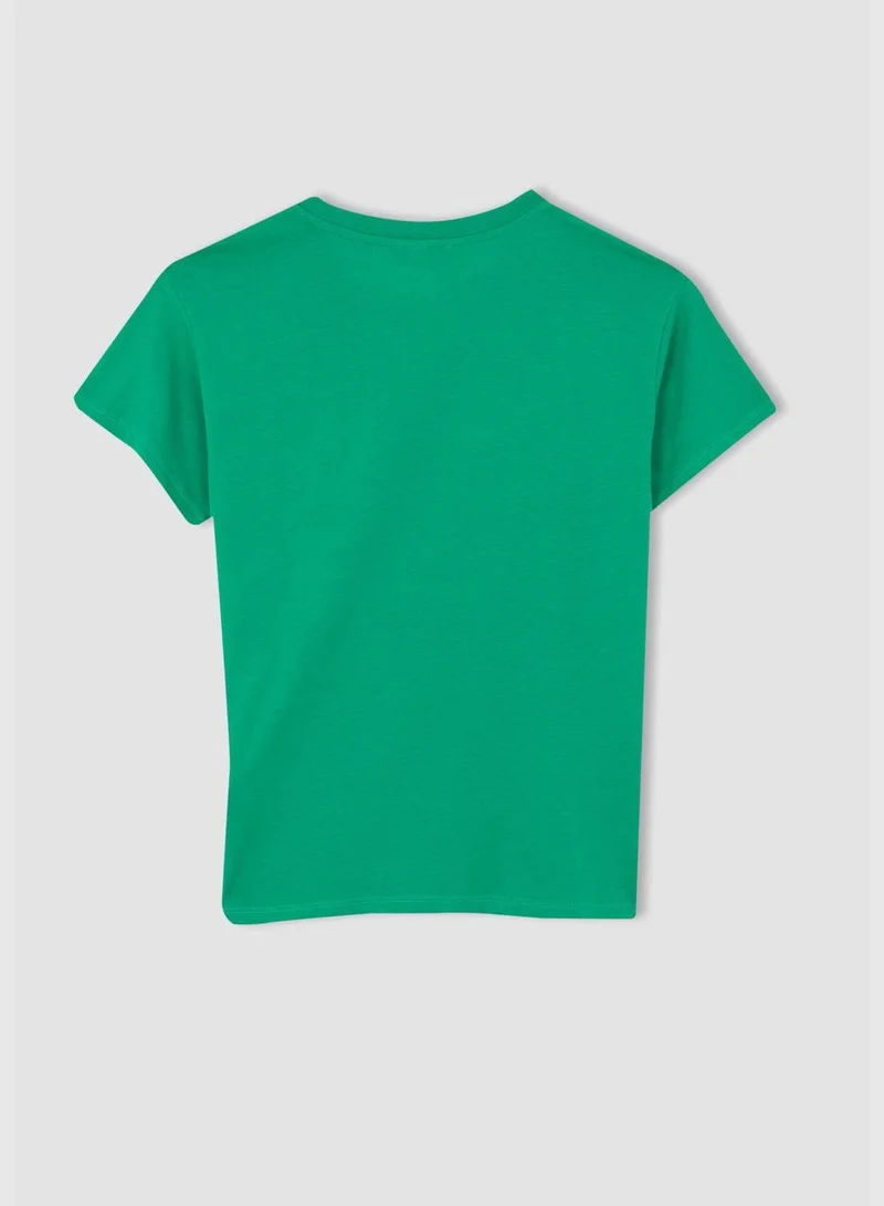 ديفاكتو Woman Regular Fit Crew Neck Short Sleeve T-Shirt