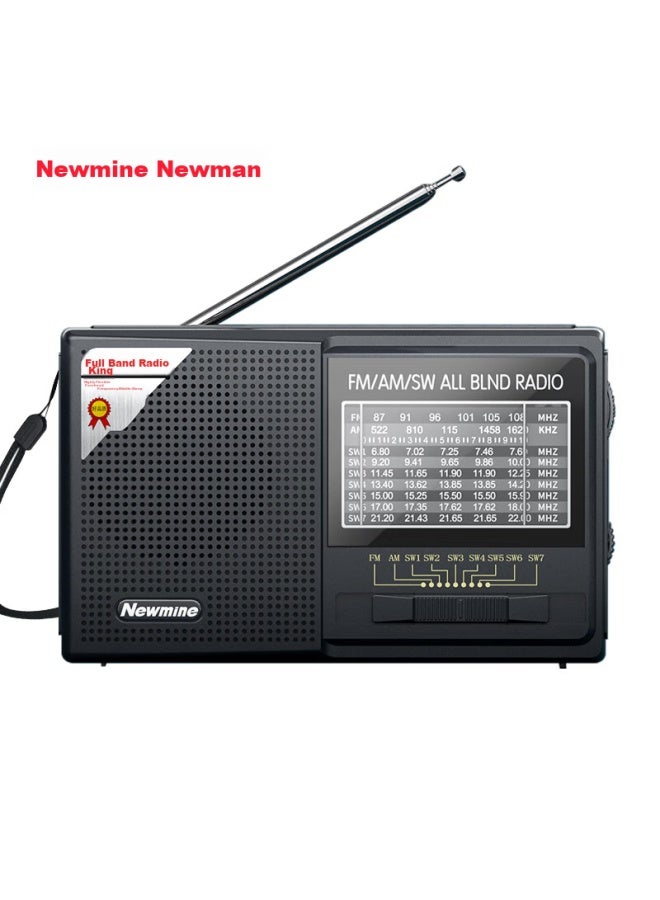Newmine راديو نيوماين Bt81، مكبر صوت صغير قابل لإعادة الشحن لكبار السن، مشغل صوت شخصي محمول، مو tuner كامل النطاق - Image 1