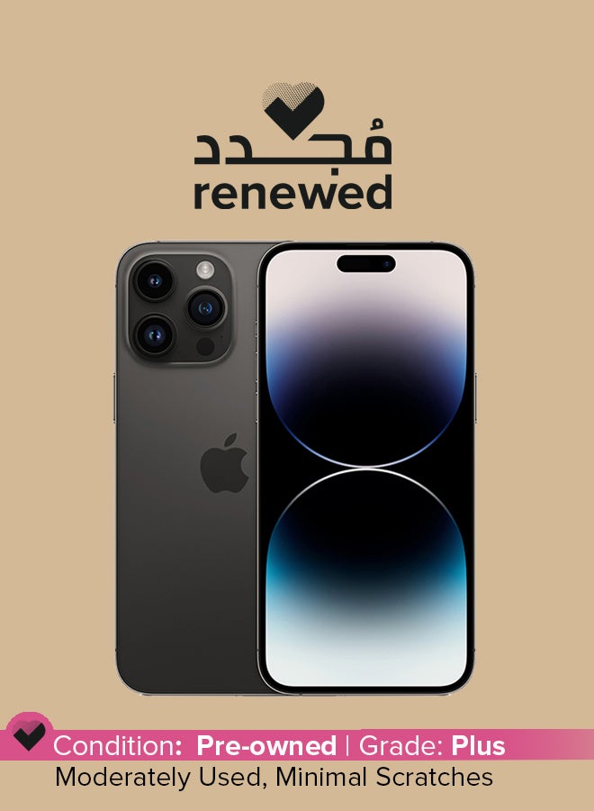 Apple Renewed - iPhone 14 Pro 128GB Space Black 5G With FaceTime - Image 1