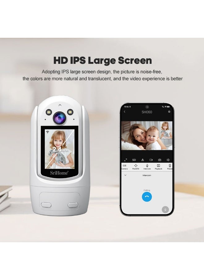 SriHome - SriHome SH060 1080P Smart Home Security Camera with Color Night Vision. - Image 1