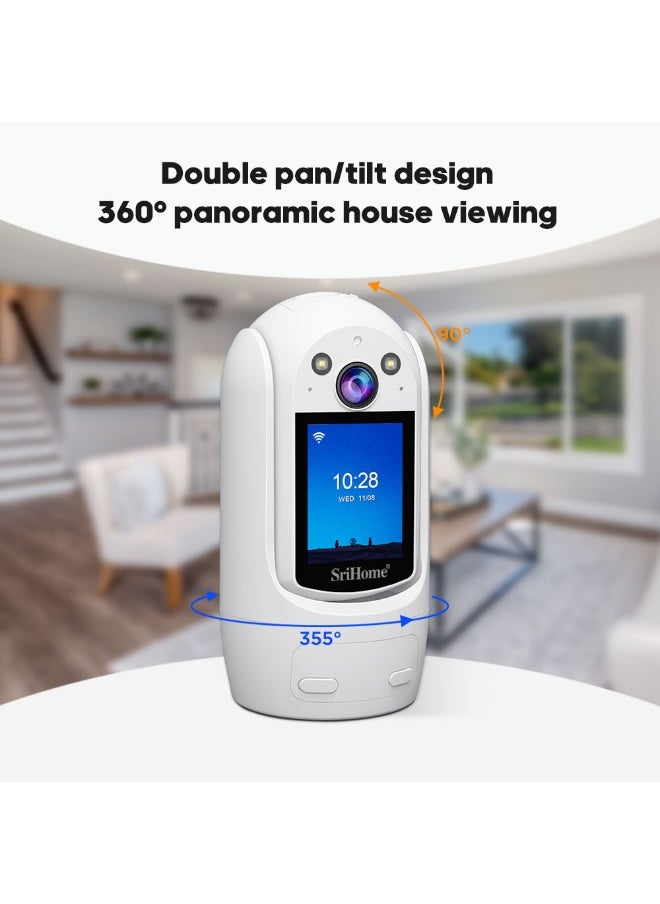 SriHome - SriHome SH060 1080P Smart Home Security Camera with Color Night Vision. - Image 1