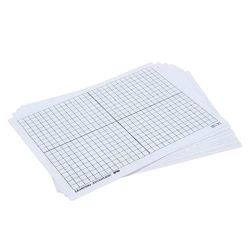 LEARNING ADVANTAGE 7854 XY Axis Dry Erase Boards Set of 10